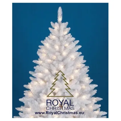 Royal Christmas Witte Kunstkerstboom Washington Promo 210cm met LED 2