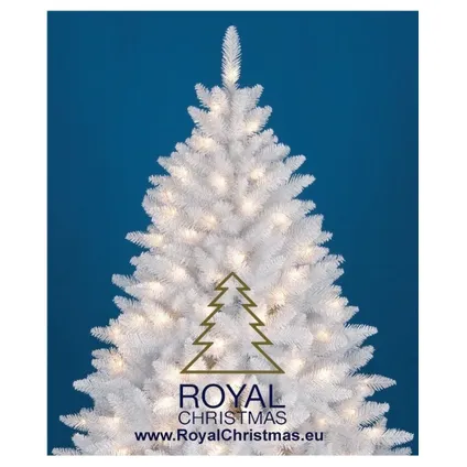 Royal Christmas Witte Kunstkerstboom Washington Promo 240cm met LED 2