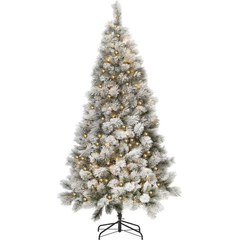 Praxis Royal Christmas Kunstkerstboom Chicago 150cm met sneeuw | inclusief LED-verlichting aanbieding
