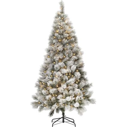Royal Christmas® Arbre de Noël artificiel Chicago 120 cm avec neige | Y compris l'éclairage LED