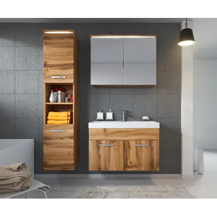 Meuble de salle de bain de Paso 80 cm - Badplaats - Chene – Armoire meuble 2