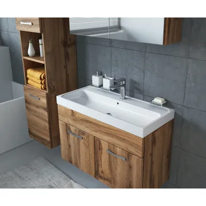 Meuble de salle de bain de Paso 80 cm - Badplaats - Chene – Armoire meuble 4