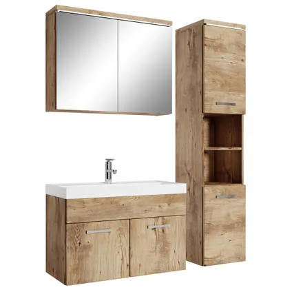 Meuble de salle de bain de Paso 80 cm - Badplaats - Chene – Armoire meuble