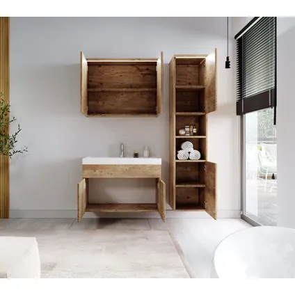Meuble de salle de bain de Paso 80 cm - Badplaats - Chene – Armoire meuble 3