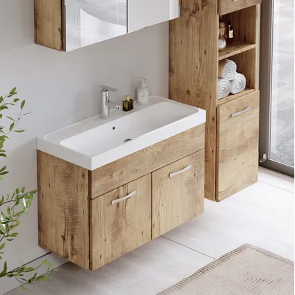 Meuble de salle de bain de Paso 80 cm - Badplaats - Chene – Armoire meuble 4