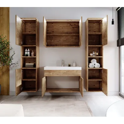 Meuble de salle de bain de Paso XL - Badplaats - Chene – Armoire meuble 3