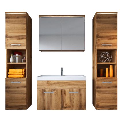 Meuble de salle de bain de Paso XL - Badplaats - Chene – Armoire meuble