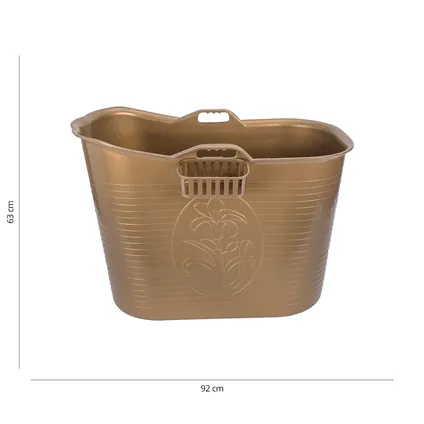 FlinQ Bath Bucket 1.0 - Badkuip - Zitbad - 185L - Goud 5