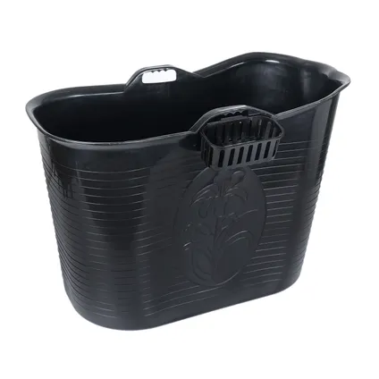 FlinQ Bath Bucket 1.0 - Baignoire - Baignoire assise - 185L - Noir