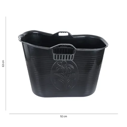 FlinQ Bath Bucket 1.0 - Baignoire - Baignoire assise - 185L - Noir 5