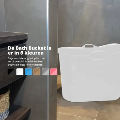 FlinQ Bath Bucket 1.0 - Badkuip - Zitbad - 185L - Wit 3