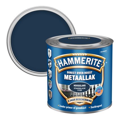 Hammerite metaallak hoogglans standblauw 250ml