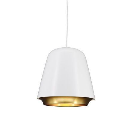 Artdelight hanglamp Santiago Ø 35cm wit-goud