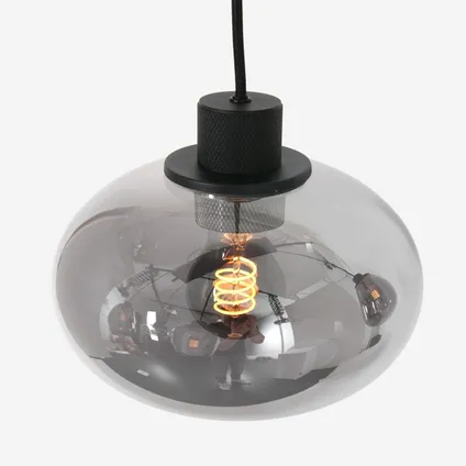 Steinhauer hanglamp reflexion L 100 x B 25cm 3078 zwart 6