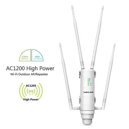 Répéteur sans fil haute performance AP/WLAN routeur pour l'extérieur avec PoE - AC1200W - 1200Mbps -2.4 + 5 GHz 2