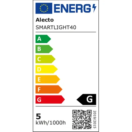 Alecto SMARTLIGHT40 - Smart wifi kleuren LED lamp 10
