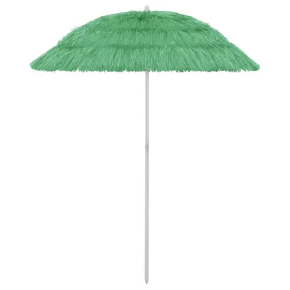 vidaXL Parasol de plage Hawaii Vert 180 cm 2