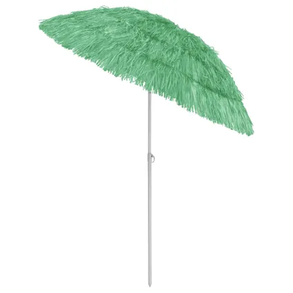 vidaXL Parasol de plage Hawaii Vert 180 cm 4