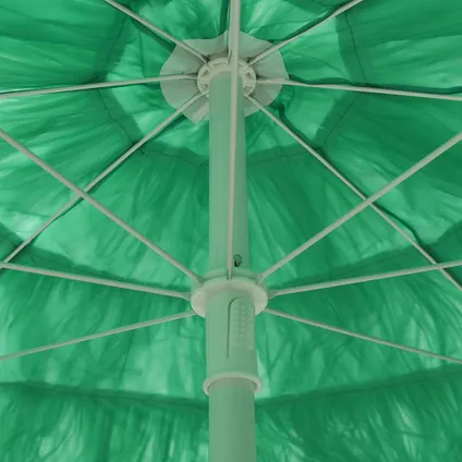 vidaXL Parasol de plage Hawaii Vert 180 cm 7