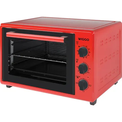 Wiggo WMO-E353(R) - Vrijstaande oven - 35 liter - Rood 3