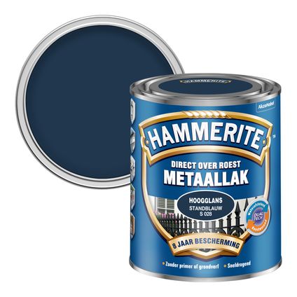 Hammerite metaallak standblauw S028 hoogglans 750ml