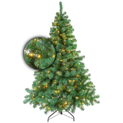 Sapin de Noël Excellent Trees® LED Stavanger Vert 180 cm avec éclairage