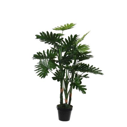 Mica Decorations philodendron in plastic pot maat in cm: 95 x 70 - GROEN