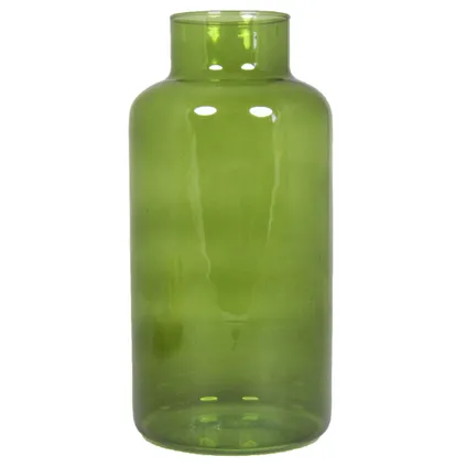 Floran Vaas - apotheker model - groen/transparant glas - H30 x D15 cm