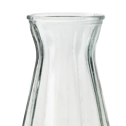 Jodeco Bloemenvaas - Stijlvol model - helder/transparant glas - H24 x D13,5 cm 2