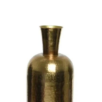 Decoris Vaas - metaal - goudkleurig - 20 x 45 cm 2