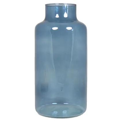 Floran Vaas - apotheker model - blauw/transparant glas - H30 x D15 cm 2
