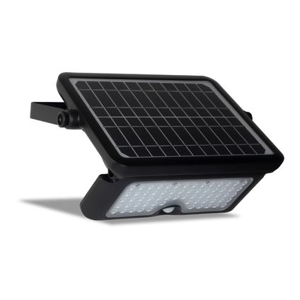 FlinQ Projecteur - Applique solaire - Lampe de jardin solaire - Détecteur de mouvement - 10W - Noir