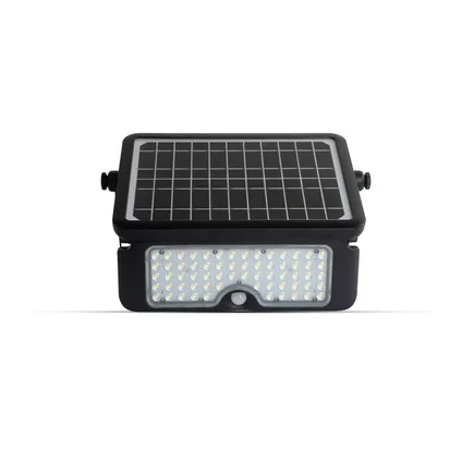 FlinQ Projecteur - Applique solaire - Lampe de jardin solaire - Détecteur de mouvement - 10W - Noir 6