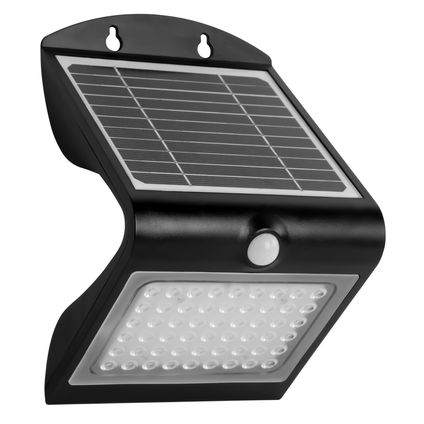 FlinQ Solar Lamp Atalanta - Buitenlamp - Wandlamp - Zwart