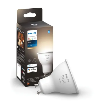 Philips Hue Pack d'expansion Hue White GU10 4 Lampes et Variateur 2