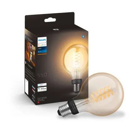 Philips Hue Starterspakket Filament White G93/E27 3 Lampen 2