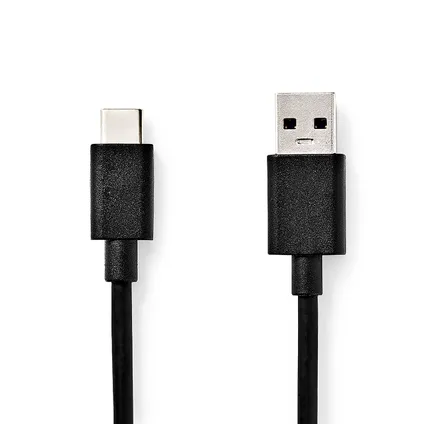 Nedis USB-kabel Fresh Green Charge USB 3.2 Gen 1 - USB-A male 1m zwart 2