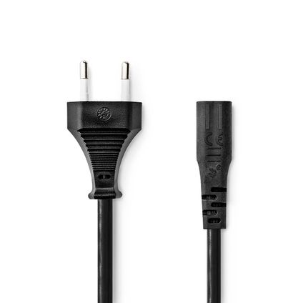 Nedis stroomkabel Fresh Green Box Euro mannelijk - IEC-320-C1 2m zwart