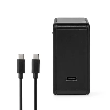 Nedis wandlader Fresh Green Charge USB-C 65W - snellaadfunctie 2m zwart 3