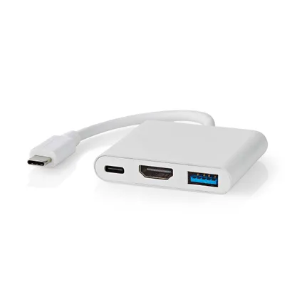 Adaptateur Multi-Ports USB Nedis Fresh Green Box USB 3.2 Gen 1 - USB-C™ mâle 0,10m blanc 2