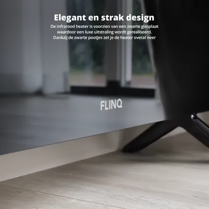FlinQ Smart Indoor Infrarood Heater zwart - met app 4