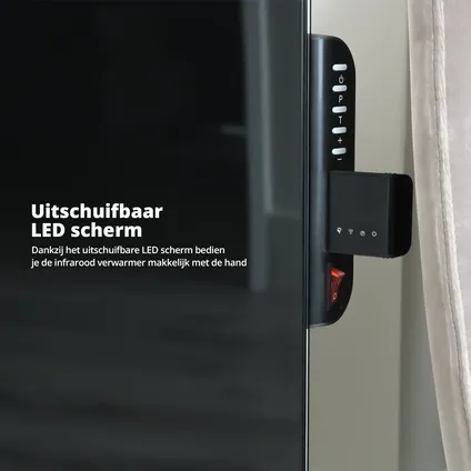 FlinQ Smart Indoor Infrarood Heater zwart - met app 6