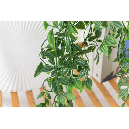 GreenDream® 3 Verschillende Hangplanten Kunstplanten in Pot - decoratief - Cadeautip - Groen 3