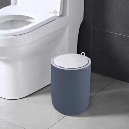 FlinQ Lilton 8L poubelle de salle de bains - Poubelle avec capteur - Anthracite 5
