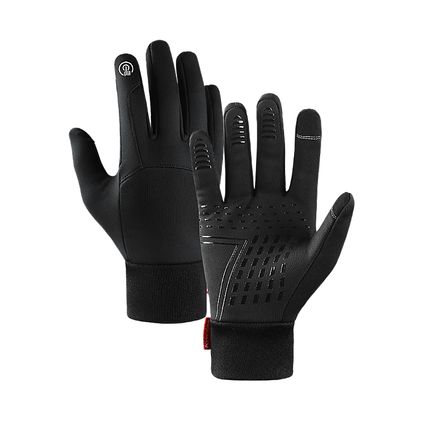 Waterafstotend- en winddichte Handschoenen Premium - Touchscreen - Zwart -L