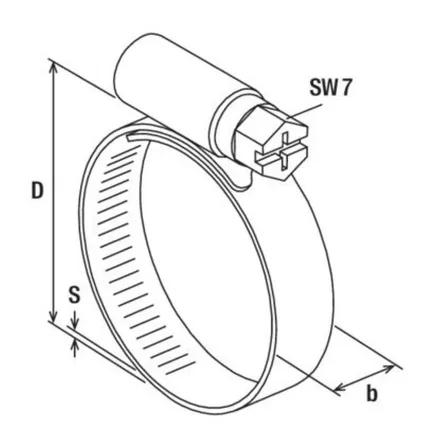 Collier de serrage Fischer en acier inoxydable - Ø 20 à 32 mm - W1 - 4 pièces 4