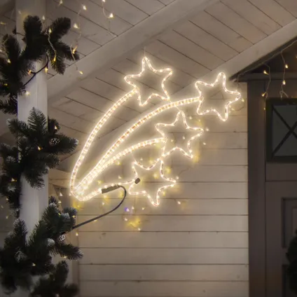 Étoile filante 216 LED blanc chaud intérieur /extérieur decoration de Noël 61 cm 8