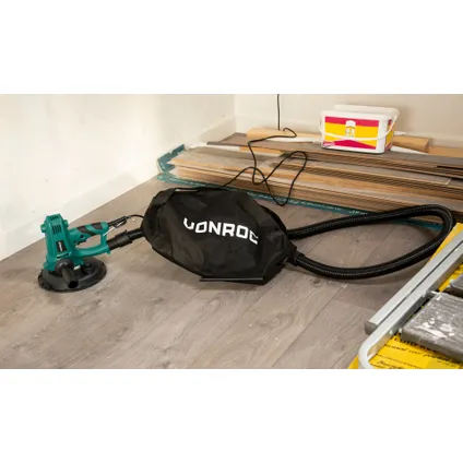 VONROC Wand- en plafondschuurmachine 750W – 180mm | Incl. stofafzuiging 7