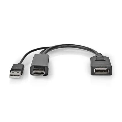 Adaptateur HDMI™ Nedis Fresh Green Box HDMI™ Connecteur - DisplayPort mâle noir 2
