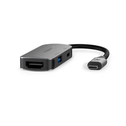 Nedis USB Multi-Port Adapter Fresh Green Box USB 3.2 Gen 1 - USB-C™ mannelijk 0,10m grijs 2